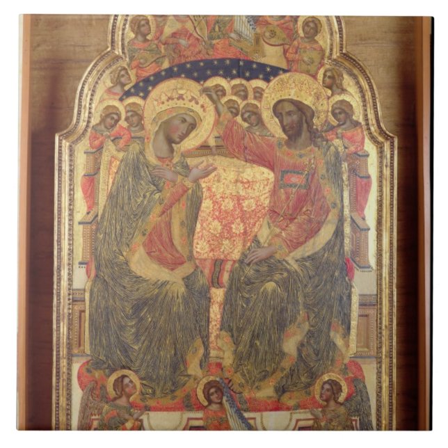 Coronation of the Virgin, 1372 Tile (Front)
