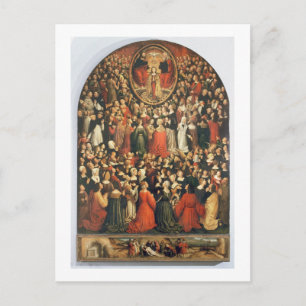 Coronation of the Virgin, 1513 (oil on panel) Postcard