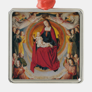 Coronation of the Virgin, centre panel Metal Tree Decoration