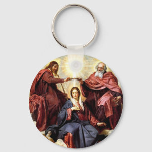 Coronation of the Virgin Key Ring