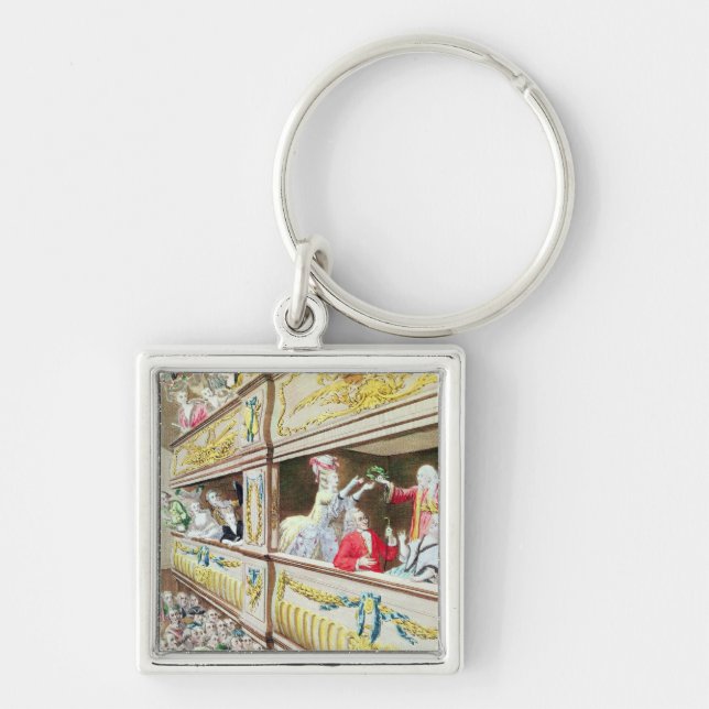 Coronation of Voltaire at the Theatre Francais Key Ring (Front)