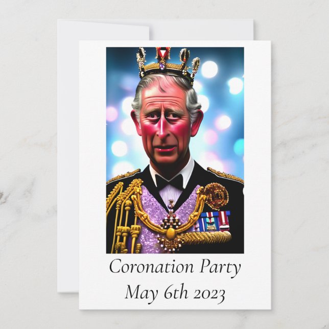Coronation Party Invitation (Front)