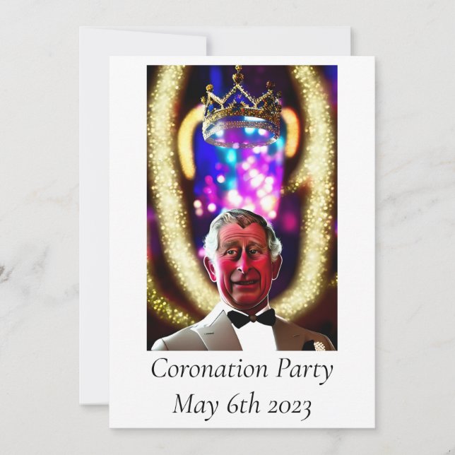 Coronation Party Invitation (Front)