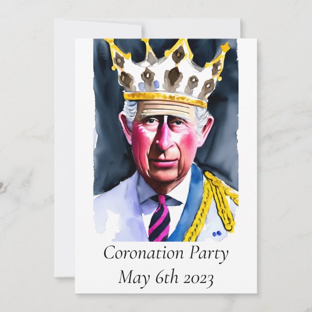 Coronation Party Invitation (Front)