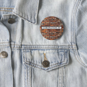 Coronation Street - Sign Round Button