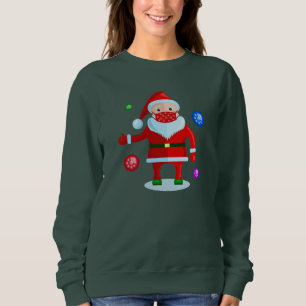 coronavirus christmas face mask santa snowflake sweatshirt