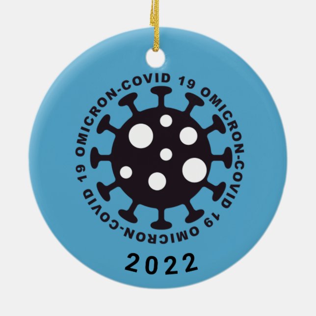 Coronavirus Covid19 Omicron Variant Ornament (Back)