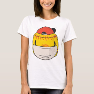coronavirus covid face mask softball T-Shirt