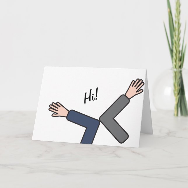 Coronavirus Elbow Handshake Card (Front)