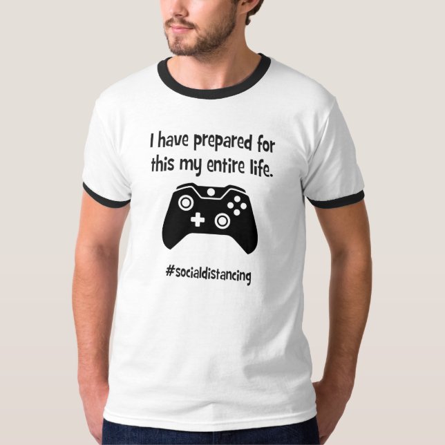 Coronavirus Funny Shirt - Video game I am prepared (Front)