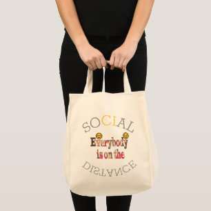 Coronavirus Social Distance W'll Survive COVID-19 Tote Bag