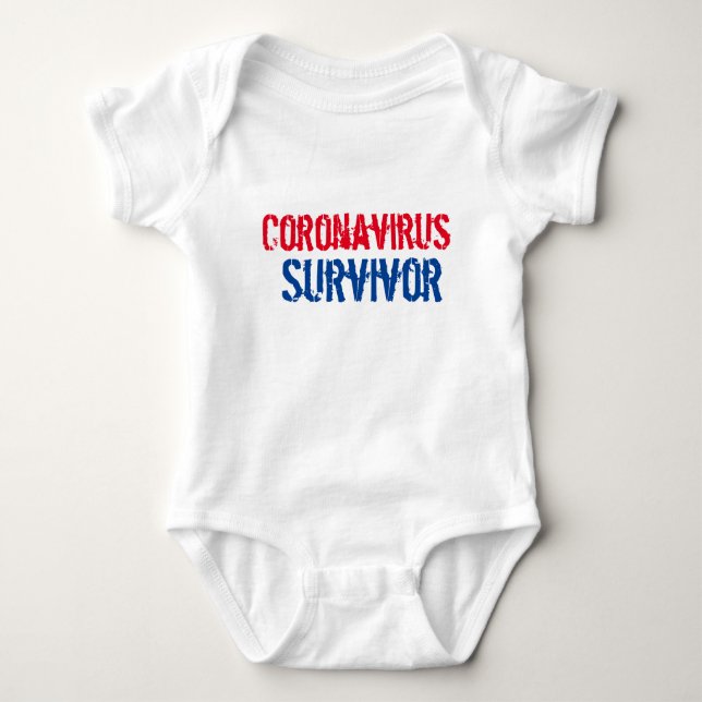 Coronavirus Survivor Baby One-Piece Baby Bodysuit (Front)