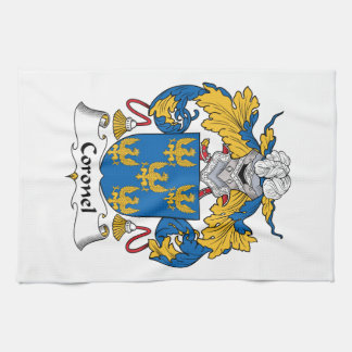 Coronel Family Crest Tea Towel