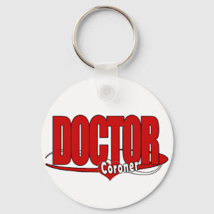 CORONER LOGO BIG RED DOCTOR KEY RING