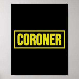 Coroner Uniform Costume Halloween Poster