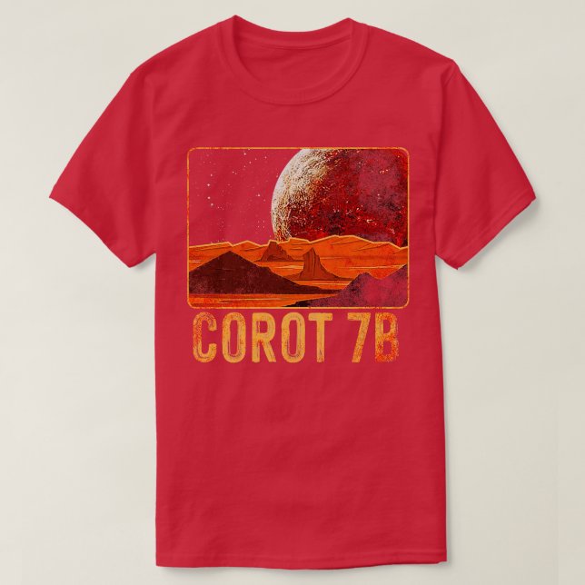 CoRoT7b Exoplanet Planet T-Shirt (Design Front)