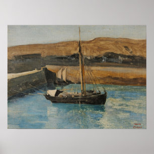 Corot - A Fishing Boat Poster