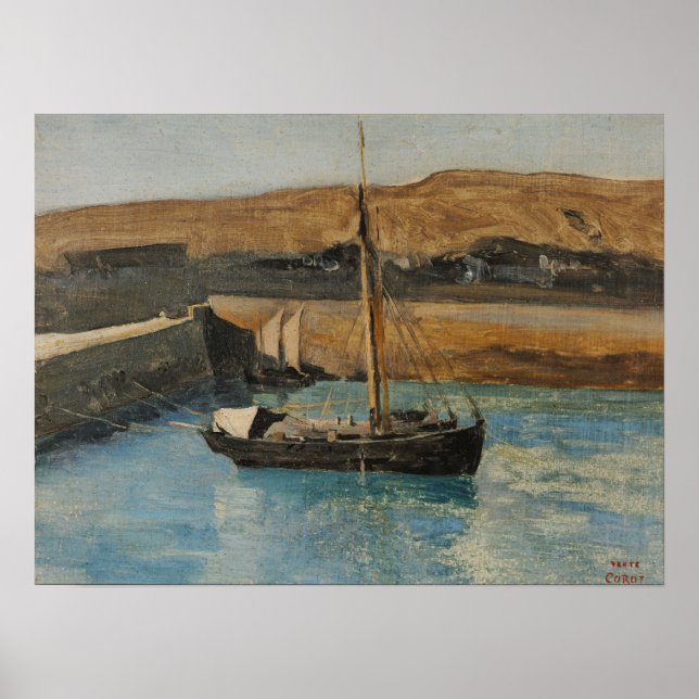 Corot - A Fishing Boat Poster (Front)