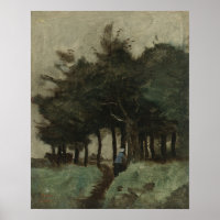 Corot - Hollow Path Dominated By Trees