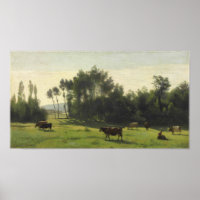 Corot - Pastures At L Aurore 1845