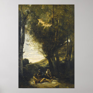Corot - Saint Sebastien Rescued By The Holy Women… Poster