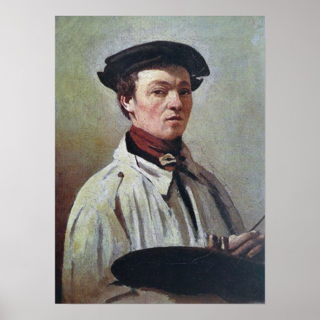 Corot - Self-Portrait Poster (Front)