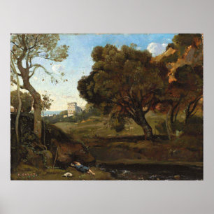 Corot - Shepherd's Rest Poster