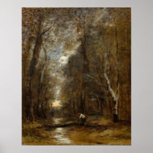 Corot - Under Wood Poster