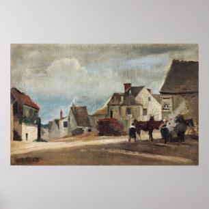 Corot - View Of Mantes Le Marechal-Ferrant Poster