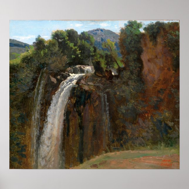 Corot - Waterfall At Terni Poster (Front)