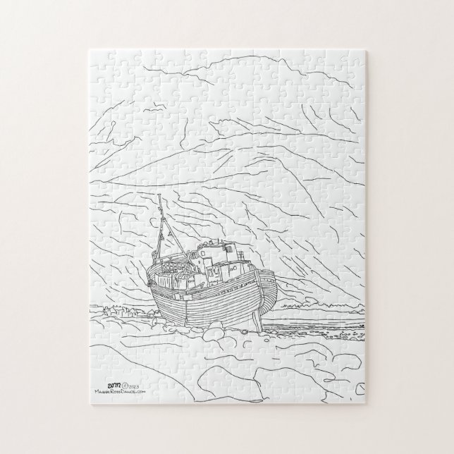 Corpach Shipwreck Scotland Jigsaw Puzzle (Vertical)