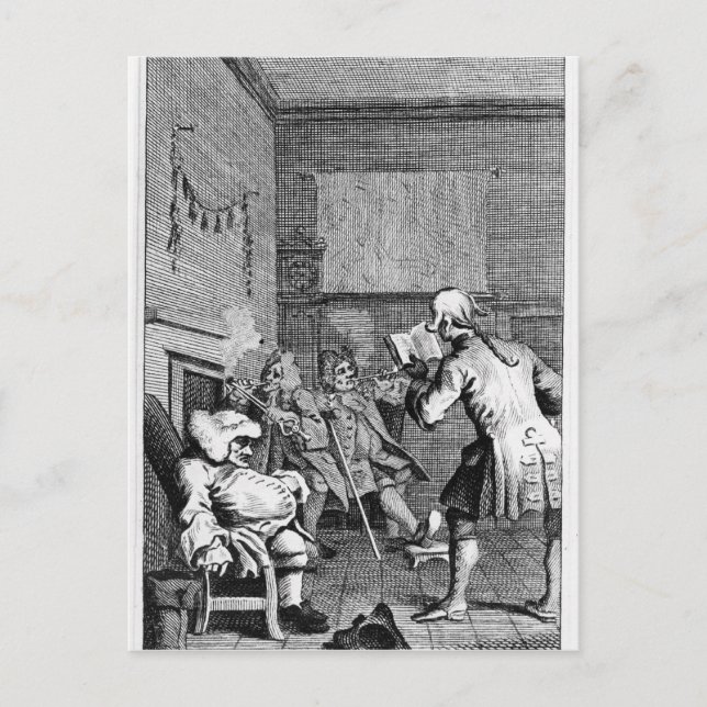 Corporal Trim reading a sermon Postcard (Front)