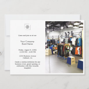 Corporate 5x7 Photo Event Invitation Design