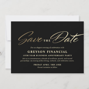 Corporate Anniversary Gala Save the Date Card