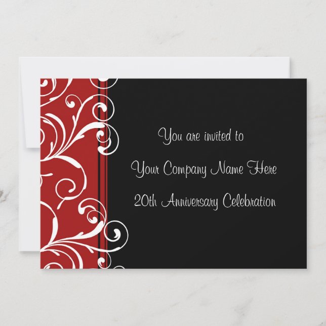 Corporate Anniversary Party Invitations (Front)