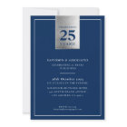 CORPORATE ANNIVERSARY stylish business navy silver