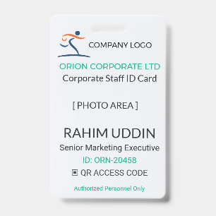 Corporate Badge   Employee Photo – Business ID