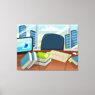 Corporate Bankers Office Canvas Print