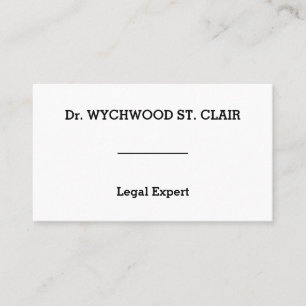 Corporate, Basic & Respectable Business Card