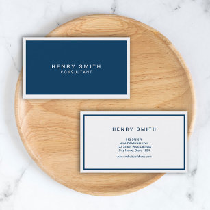 Corporate Blue and White Professional Modern Business Card