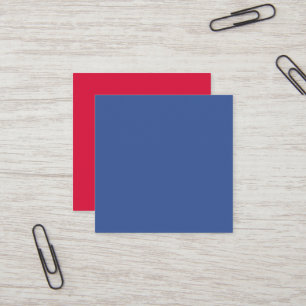 Corporate Blue + Crimson Square Cards – Customise