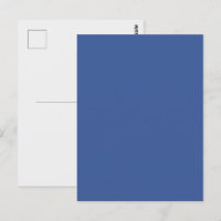 Corporate Blue Custom Postcard