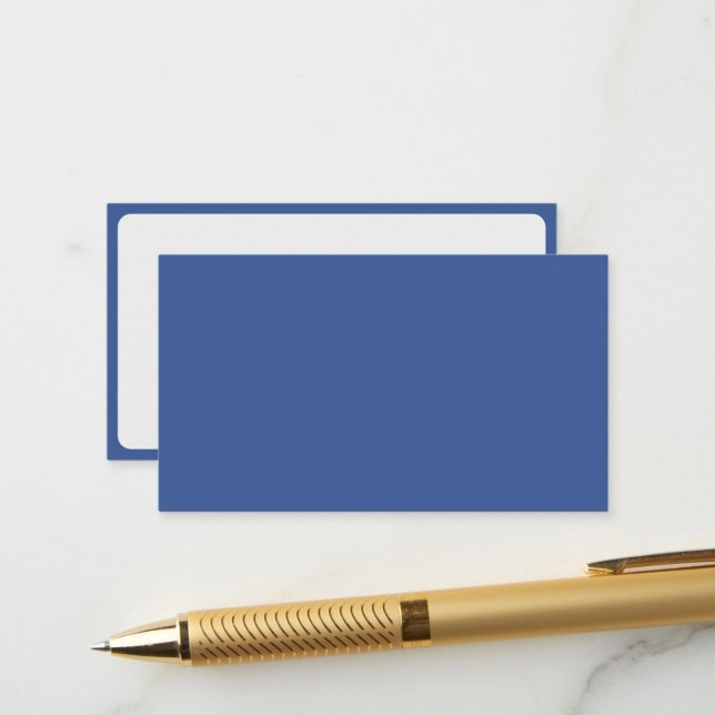 Corporate Blue Minimal Enclosure Card – Customise (Front/Back In Situ)