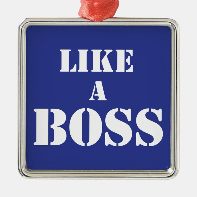 Corporate Boss Metal Tree Decoration (Front)