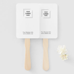 Corporate Branding Business Logo Minimalist Hand Fan