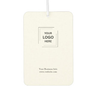Corporate Branding | Logo Business Minimal Clean Car Air Freshener