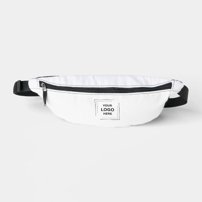 Corporate Branding | Logo Business White Bum Bags (Front)