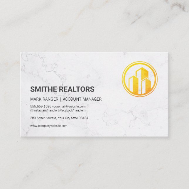 Corporate Building | Finance | Real Estate Appointment Card (Front)