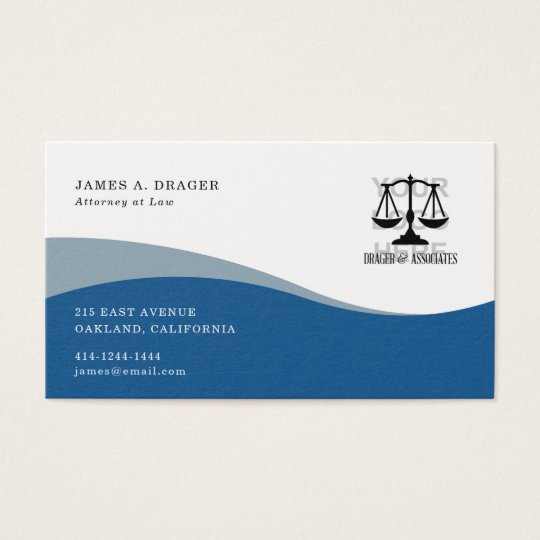 Corporate Business Card : Blue Wave