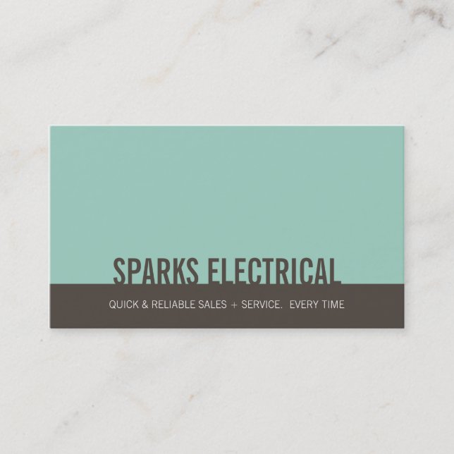 CORPORATE BUSINESS CARD :: bold block 9L (Front)